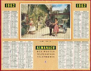 CALENDRIER 1962 01